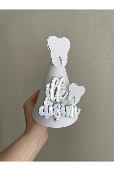 Yıldızan Wenucapartyshop First Tooth Baby Party Hat, Handmade Paper First Too...