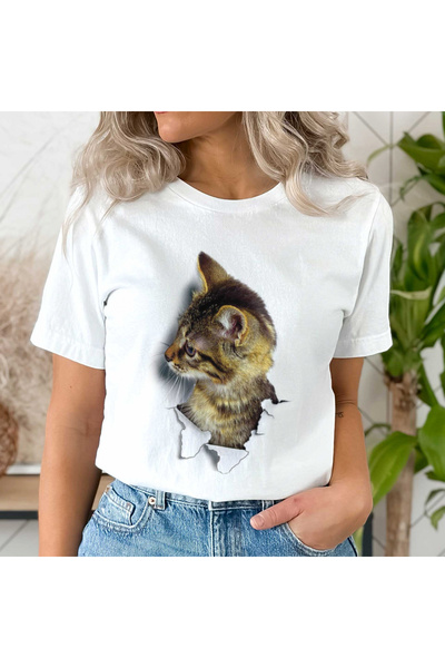 Orielle Tricou Pisică Confuză