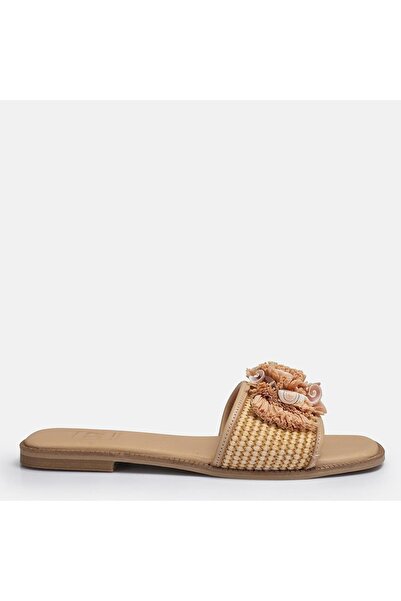 37Numara Mules - Beige - Flat