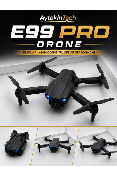 Lizbon E99 Pro Katlanabilir Kameralı Drone HD Kamera Uzaktan Kumandalı Drone