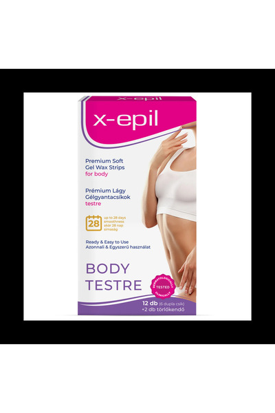 X-Epil Benzi depilatoare premium cu textură de gel pentru corp, pentru piele ...