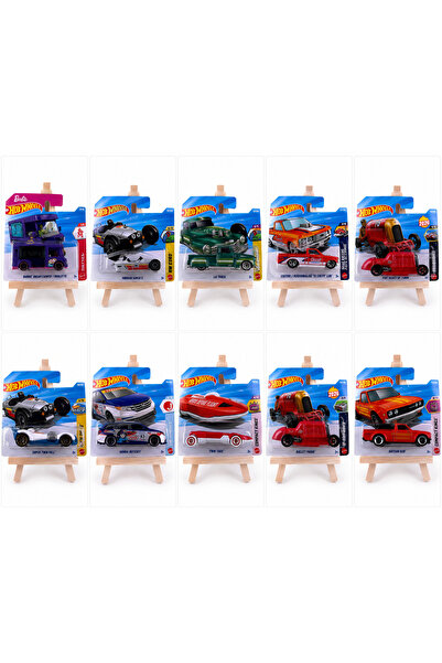 HOT WHEELS 10'lu Başlangıç Seti Die-Cast Metal Model Araba Koleksiyon Paketi ...
