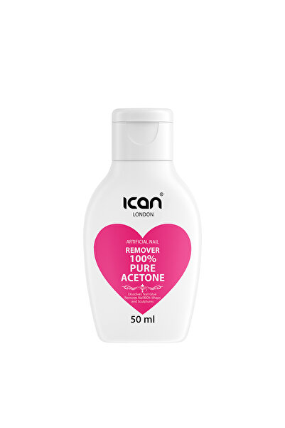 Ican London 100% Pure Acetone Nail Polish Remover UV Gel Soak Off 50ml – Prof...