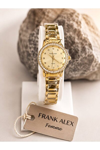 Frank Alex GOLD DETAYLI KOL SAATİ