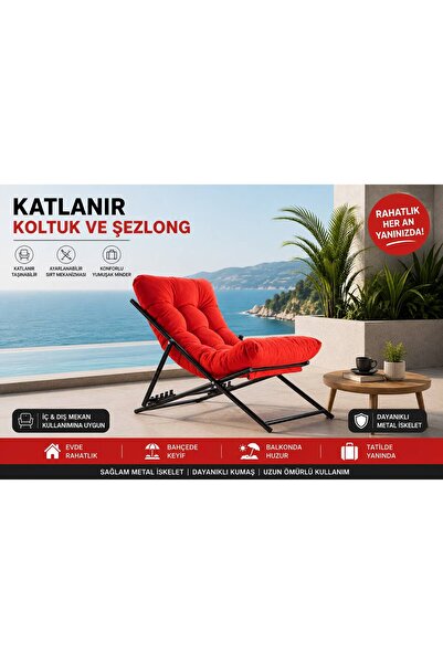 formood Katlanır Koltuk Şezlong Plaj Şezlong Portatif Kamp Sandalyesi