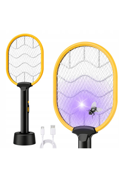 Ayawaska Paleta electrica anti tantari si insecte cu lampa UV, reincarcabila ...