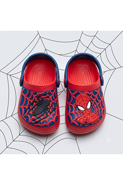 SPIDERMAN حذاء البحر الأحمر للأولاد من LEED.P باللون الأحمر