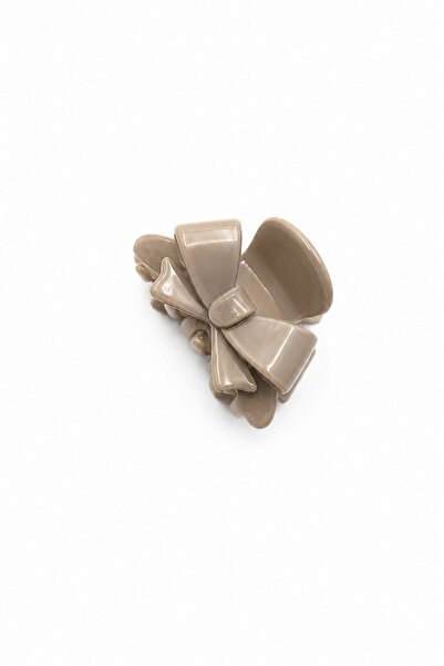 Sose Moda Classic Bow-Shaped Minimal Bone Clip Hairpin - Cream