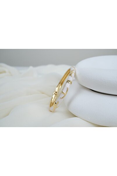 ATELİER TUĞBA Klpç101 Mineli Sea Star Gold Clamp (Interior Diameter 5.8 cm)