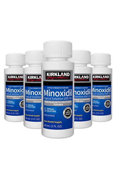Kirkland Signature 5x Kirkland 60ml Soluție cu Minoxidil 5%, Tratament împotr...