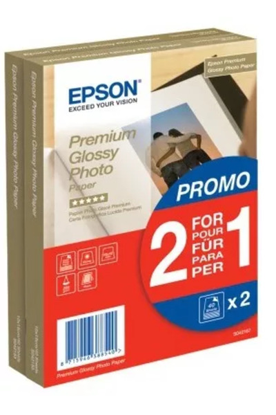 EPSON Hârtie foto lucioasă premium BOGOF 10 x 15 2 x 40 coli