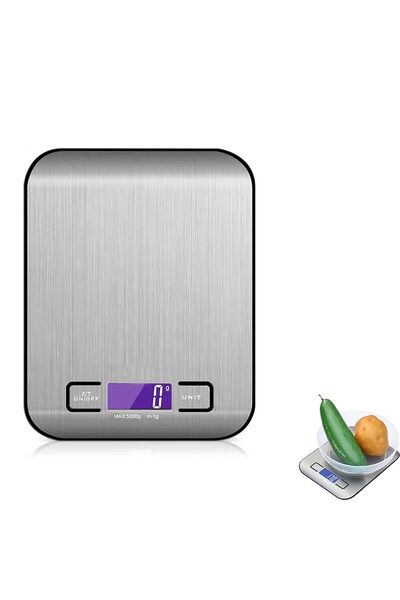 GoodTool ميزان مطبخ إلكتروني بشاشة LCD، ميزان طعام متعدد الوظائف مع 6 وحدات ق...