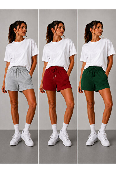 ZİYMO 3-Pack Advantageous Pack Women's Lace-Up Double Pocket Comfortable Cut ...