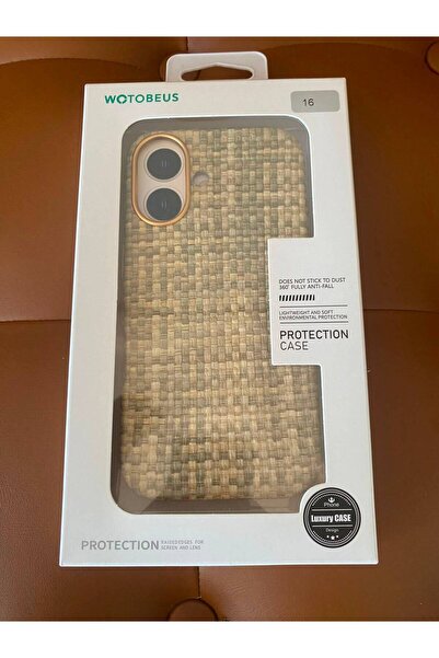 WOTOBEUS İphone 16 Uyumlu Premium Karbon Örgü Dokulu MagSafe Uyumlu iPhone Kı...