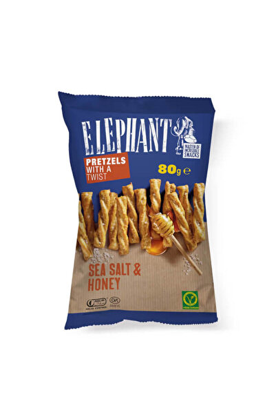 OEM ELEPHANT TWISTED PRETZEL 80gr. - (ΘΑΛΑΣΣΙΝΟ ΑΛΑΤΙ ΚΑΙ ΜΕΛΙ)