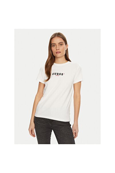 Guess Jeans Tricou de damă W5RI54J1314 Alb