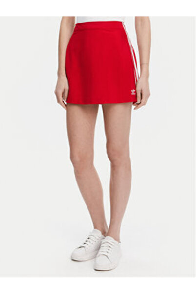 adidas Fustă în linie A pentru femei, roșie ORIGINALS-JD0282 BETSCA/ALB