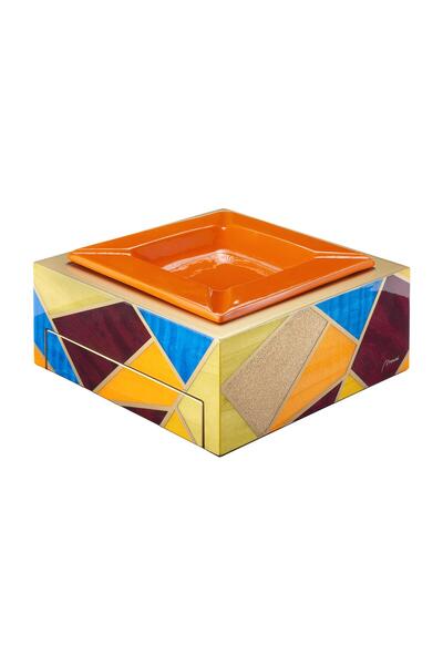 Lubinski Morici Collection Italy Handmade Çekmeceli Puro Küllük - Tellux Collection- Sibilla