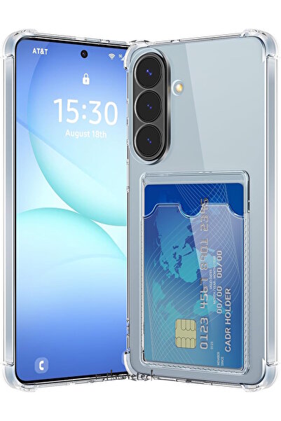 m.tk moveteck Samsung Galaxy A27 Uyumlu Kılıf Köşe Korumalı Kartlıklı Cüzdanl...
