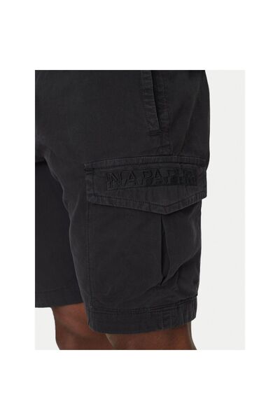 Napapijri Pantaloni scurți din material textil pentru bărbați NP0A4HOT0411 Negru