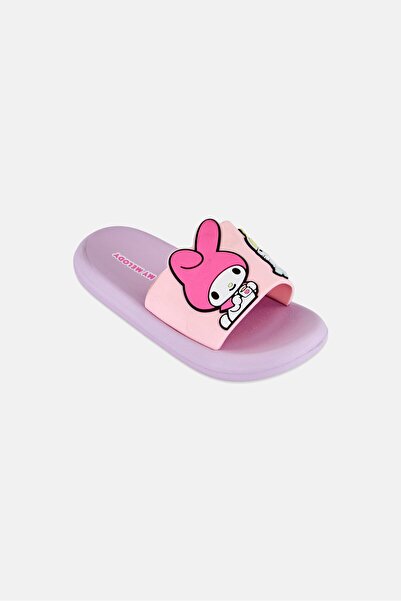 SANRIO Kids Girl Stitch Slip on Slides, Lavender