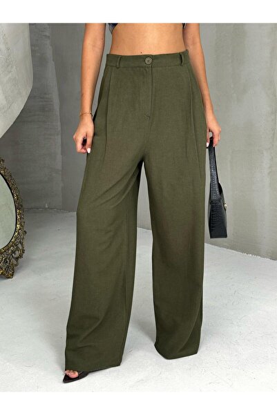 QUASAR Fashion ΝΕΑ ΣΥΛΛΟΓΗ 100% ΛΙΝΟ ΠΑΝΤΕΛΟΝΙ ΠΑΛΑΖΟ ΜΕ ΤΡΙΠΛΗ ΠΙΕΤΑ ΣΤΟ ΠΛΑ...