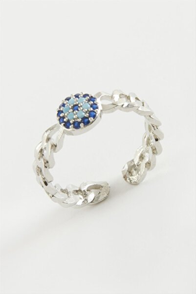 ZERO LAND Ilkestor Nazar Zircon Stone (15642) Ring-Silver Color