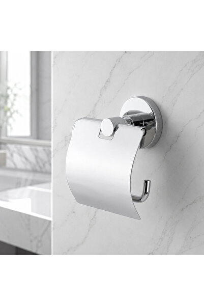 ÇELİK BANYO FL10-007 - حامل ورق مع غطاء من الكروم