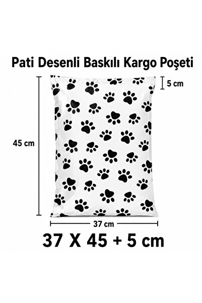 S&M AMBALAJ Patili Petshop 140 Mikron Baskılı Kargo Poşeti 37 x 45 + 5 - 100 ...