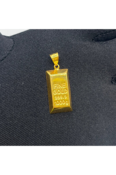 paksoy kuyumculuk Külçe Plaka Takoz Altın Kolye Ucu 22 Ayar 2.10 Gram Kadın H...