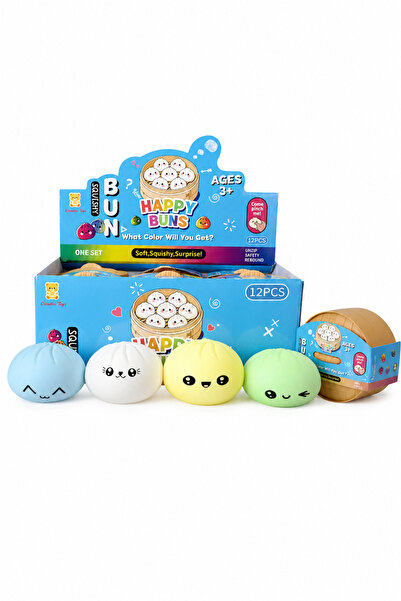 stars pearl Squishy Happy Buns Stress Relief Toy with Dumbbell Design - 1 Pie...