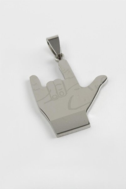 ZERO LAND Ilkestor Rocky Mark Steel Pendant 3.5 (123552) Cm-Silver Color