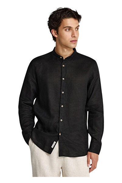 Funky Buddha Πουκάμισο FBM013-003-05 – Black - m