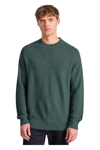 Funky Buddha Πλεκτή Μπλούζα FBM010-020-09 – Green Mel - xl