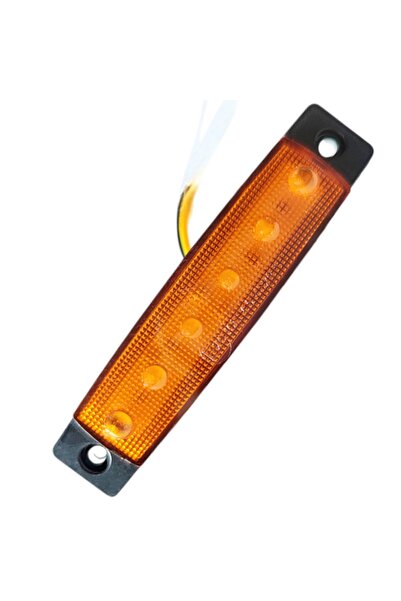 OEM lamp, orange LED indicator 12v/24v size 9.5x2x1cm, oversized with lateral...