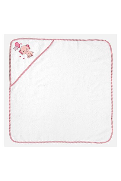 OEM Prosop cu glugă bebeluși, model bumbac, alb, 75x75cm – moale și practic p...
