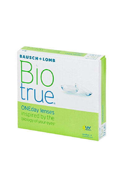 Bausch & Lomb Biotrue One Day Pack Of 90 Daily Disposable Contact Lenses, Cle...