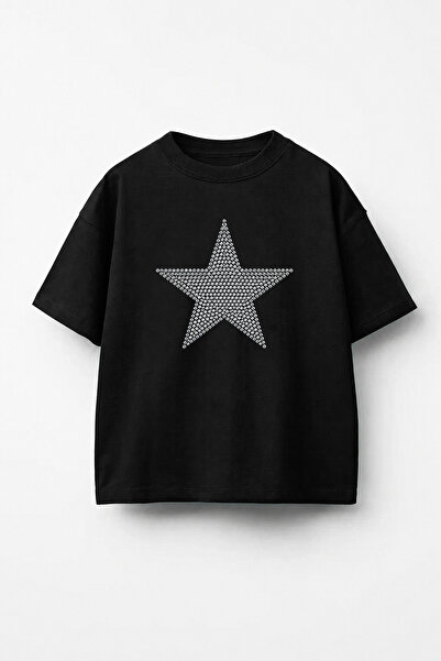 c.c.l. coccolin kids baby clup Unisex Kids Oversize Star Glitter Stone Printe...