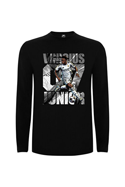 Ingift Tricou Unisex cu Maneca Lunga din Bumbac Print Fotbal Skill Star Vinic...