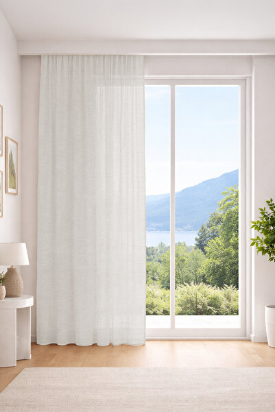 Premier Home ستارة تول مقاس خاص من إليزا كريم 120×260 بدون طيات