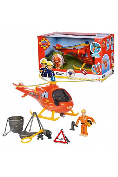 SIMBA-SMOBY Pompierul Sam Elicopter Wallaby cu figurina Tom