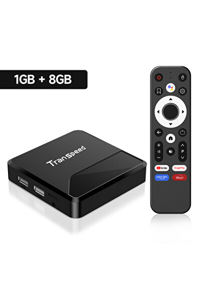 Choice US Plug 1G8G Transpeed Android 14 4K HDR10+ TV Box RK3518 Dual Wifi6 B...