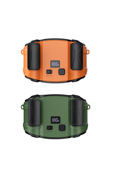 Choice1 13.4x6..9x9 Orange x 1 Green x 1 Outdoor Double Air Outlet Fan Portab...