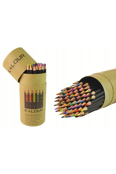 LeanToys Set de creioane colorate în tub Strugaczka Radieră 74 El.