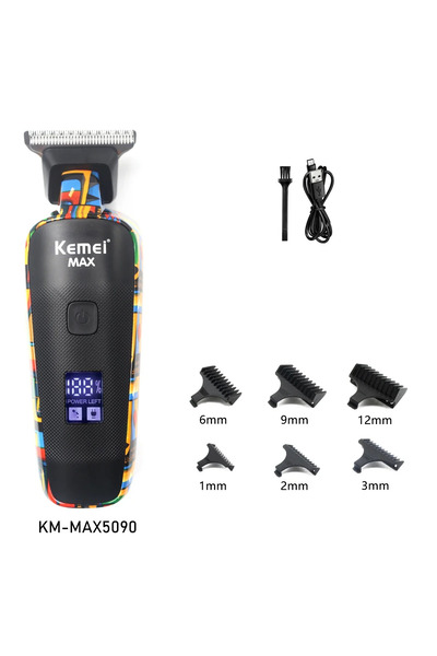 choice2 MAX5090 KM-MAX5090/ KM-RS7098 Rechargeable Graffiti Pattern Hair Clip...