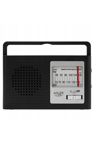 adler Radio portabil clasic AM/FM, alimentat la rețea/cu baterii