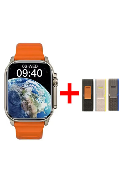 choice2 Orange and Strap 2026 New Watch 10 Ultra Smart Watch 49mm New NFC Men...