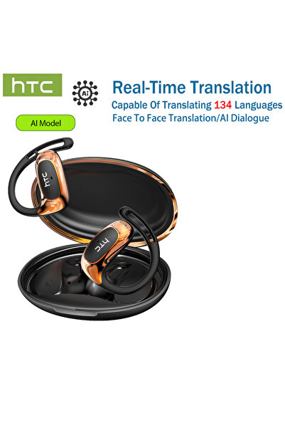 Choice1 سماعات أذن لاسلكية HTC NE35 بتقنية الذكاء الاصطناعي للترجمة اللغوية، ...