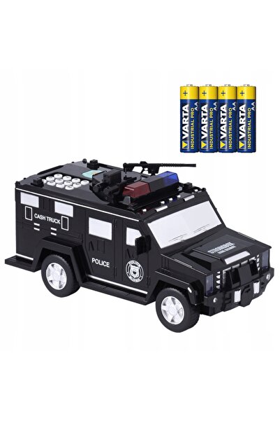 Stator Seif auto tip mașină de poliție pentru bani și bancnote, cu cod PIN + ...