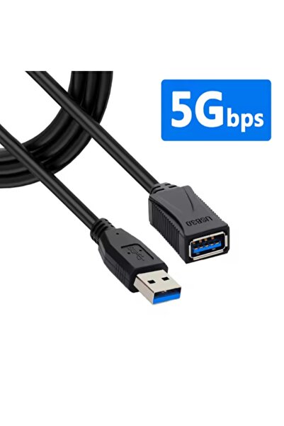 Choice3 5m USB3.0 Black 5m USB 3.0 Extension Cable Male to Female M/F Cord Ad...